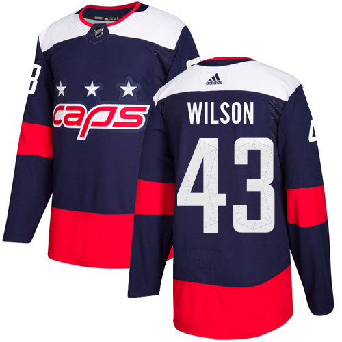 Men's Washington Capitals #43 Tom Wilson Navy Stitched Jersey